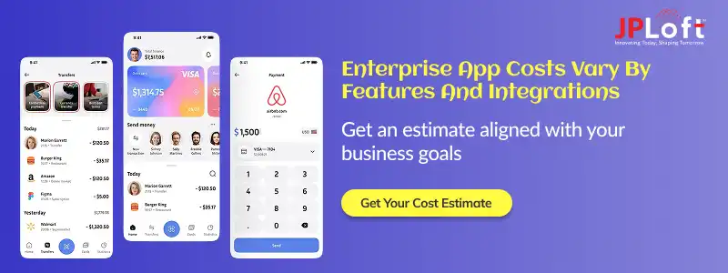 Enterprise App Costs Vary By Features And Integrations CTA3